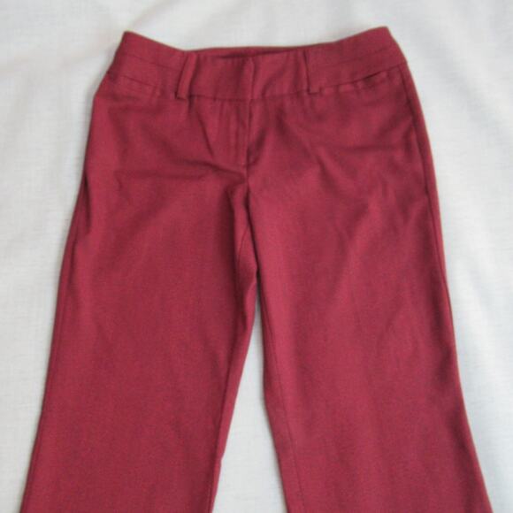 7th Avenue Suiting Collection Pants Womens 10 Red Dress Straight Classy Work - Picture 3 of 15